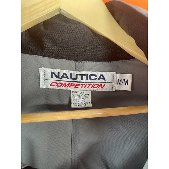 VTG Nautica Windbreaker Jacket Men's Medium Competition Vented Sleeves Sailing - Picture 3 of 12